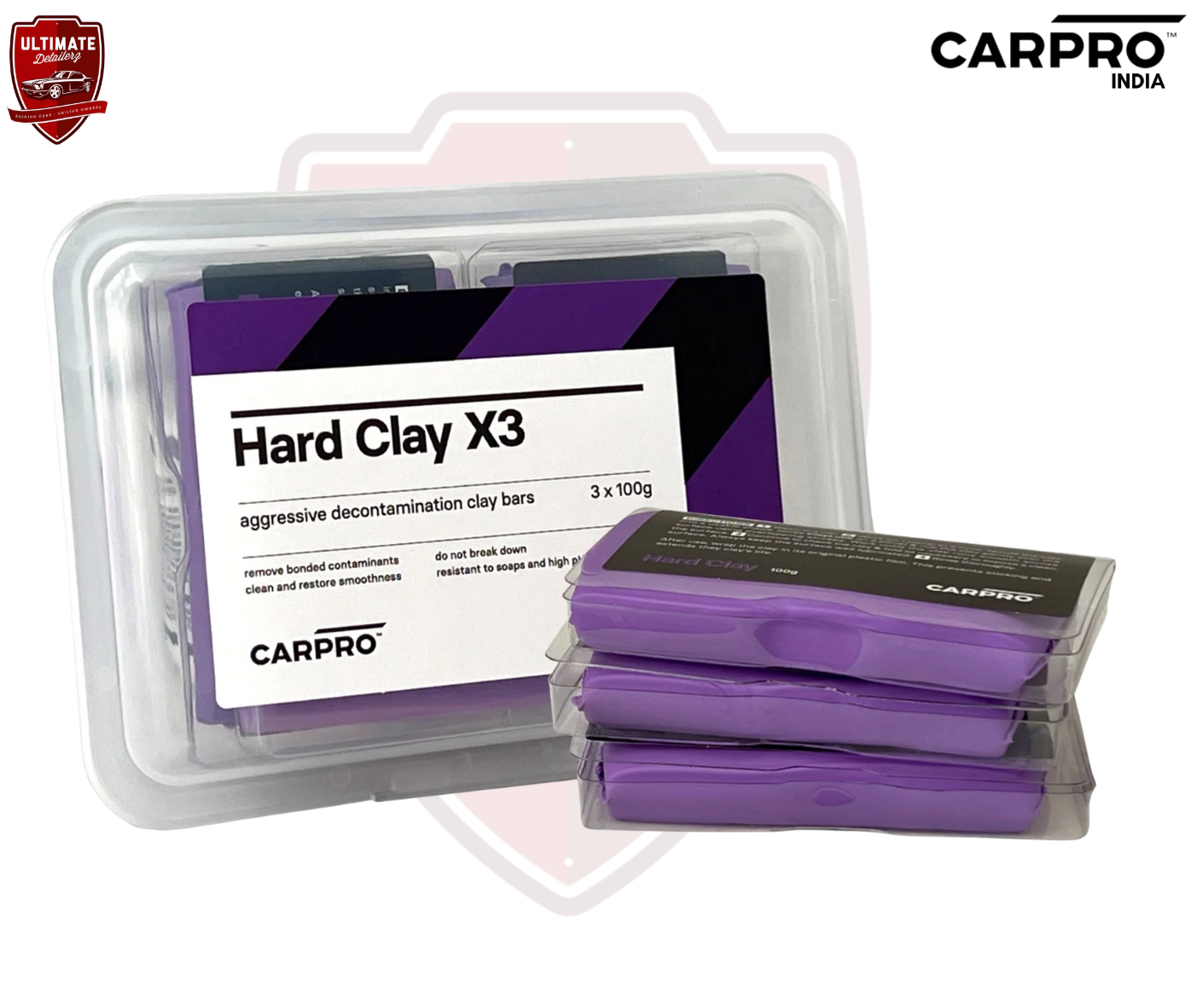 CarPro Claybar Set X3- HARD CLAY BARS( Set of 3)